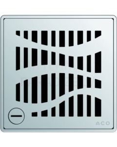 ACO EasyFlow Forest shower floor drain grill 140 x 140 mm, with lock