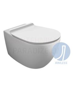 Simas WC wall mounted toilet Vignoni Rimless with toilet seat Soft Close