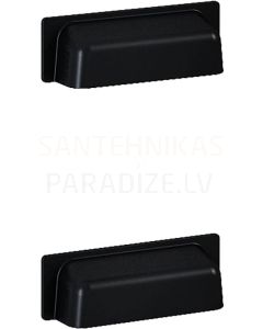 Elita handle set INGE black 8,4 cm 2pcs