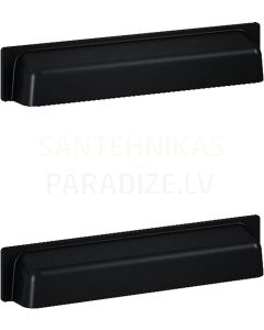 Elita handle set INGE black 14,8 cm 2pcs