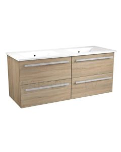 RB SERENA 120 sink cabinet with sink (grey oak) 500x1190x465 mm