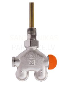 HERZ thermostatic valve VUA-40 for two-pipe systems 1/2 150/11mm angular