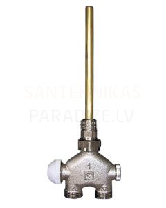 HERZ four-way thermostatic valve VUA-40 for single pipe systems 1/2 150/11mm straight