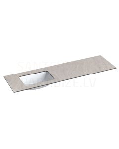 KAME HPL sink with table top (gray moon) 10x1600x465 mm