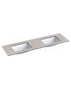 KAME HPL sink with table top (gray moon) 10x1600x465 mm
