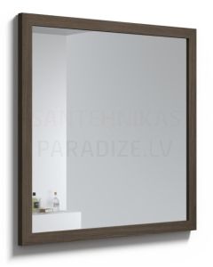 KAME зеркало RUSTIC (Smoked oak) 800x800 мм
