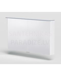 KAME mirror cabinet SOFT 120 with LED (shiny white) 700x1200 mm