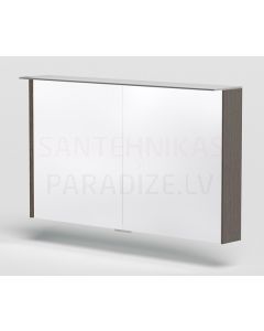 KAME mirror cabinet NATURA WOOD 120 with LED (gray oak) 700x1200 mm