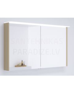 KAME mirror cabinet NATURA COLOR 120 with LED (Linen) 700x1200 mm