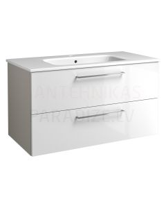 RB JOY 100 sink cabinet with sink (Taupe/glossy white) 500x1000x460 mm