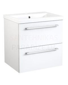 RB SCANDIC  50 шкафчик с раковиной (блестящий белый) 500x510x390 мм