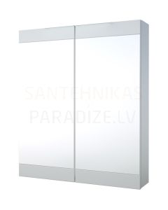 RB SERENA RETRO 60 шкафчик с зеркальными дверцами (блестящий белый) 700x600x140 мм
