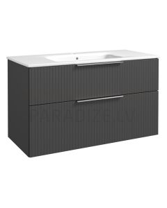 RB G-LINE 100 sink cabinet with sink (graphite) 600x1000x460 mm