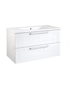 RB SERENA RETRO 100 sink cabinet with sink (glossy white) 500x1000x445 mm
