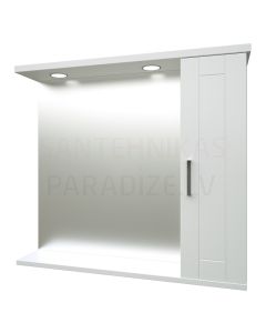 RB ETERNAL 80 шкафчик с зеркальными дверцами и LED 744x818x165 мм