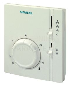 Siemens elektromehāniskais telpas termostats 2-/4-cauruļu fankoiliem RAB31
