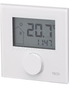 TECEfloor elektroniskais telpas termostats ar LCS displeju RT-D Design 24 Control stikla virsma 