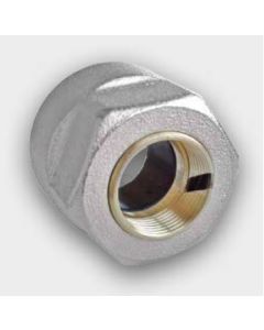 Tweetop connection for copper nickel-plated pipe Ø15mm with soft seal 3/4GW (internal thread)x15mm