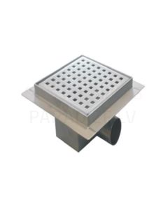 Stainless steel shower trap BIELBET with grate PIKSEL 150x150