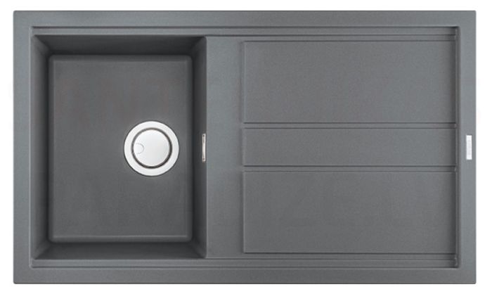 ELLECI akmens masas virtuves izlietne BEST 400 Titanium 86x51 cm