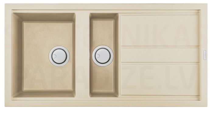 ELLECI akmens masas virtuves izlietne BEST 475 Champagne 100x51 cm