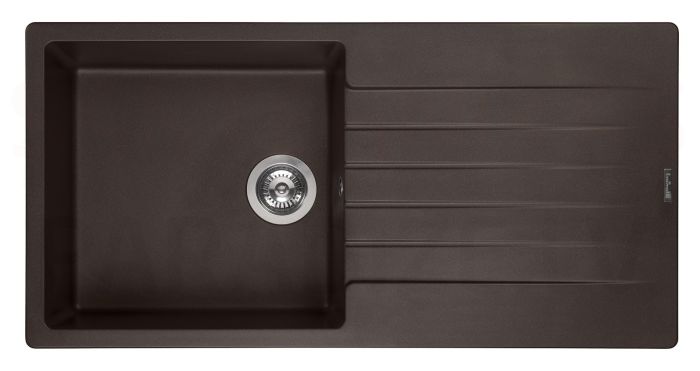 Reginox stone mass kitchen sink Harlem 10 Dark Chocolate 100x50cm