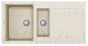 ELLECI akmens masas virtuves izlietne EASY 475 Bianco Antico 100x50 cm