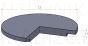 Dzelzbetona grodu vāks KL 9-2 870 x 650 x  80 mm