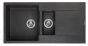 Reginox akmens masas virtuves izlietne Amsterdam 15 Black Silvery 100x50cm