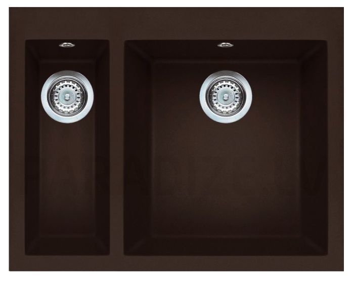 ELLECI akmens masas virtuves izlietne QUADRA 150 Espresso 59x50 cm