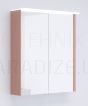KAME veidrodinė spintelė LOFT  60 su LED (rožinis) 700x600 mm