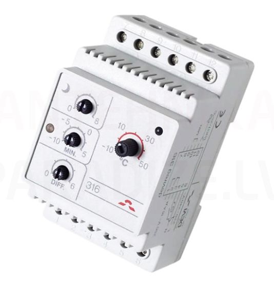 DEVI universal thermostat DEVIreg 316 -10°C-+50°C 16A