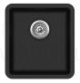 HELIKA akmens masas virtuves izlietne ARCA (AWP) 400 Black Metallic 42x46 cm