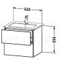 Duravit izlietnes skapītis ar izlietni ME by Starck  620x481 (balts)