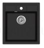 HELIKA akmens masas virtuves izlietne NOVA (AWP) 450 Black Metallic 46x51.5 cm