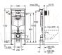 GROHE WC komplekts 5in1 iebūvējamais rāmis + poga Arena Cosmo + KKPOL pods Selene ar SC vāku (balts)