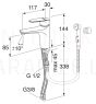 Gustavsberg sink faucet Metic with hand spray