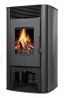 TIM SISTEM wood stove with air heating NIKA 12kW (stainless steel)