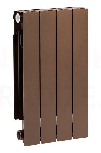 KFA alumīnija radiators ADR 500 ( 4 ribas/sekcijas) Bronza