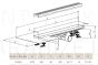 RADAWAY linear shower channel SLIM SET 850 (Steel)