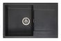 Reginox akmens masas virtuves izlietne Amsterdam 78 Black Silvery 78x50cm