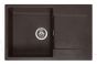 Reginox stone mass kitchen sink Amsterdam 78 Dark Chocolate 78x50cm