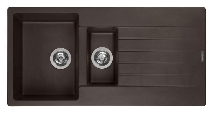 Reginox akmens masas virtuves izlietne Harlem 10 Dark Chocolate 100x50cm