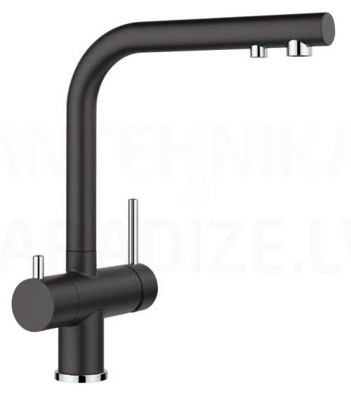 BLANCO stone mass kitchen faucet FONTAS II Filter Black