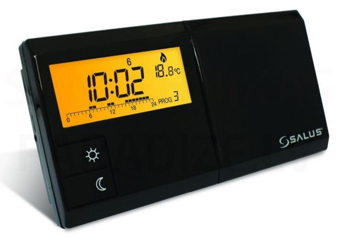 SALUS programmējams termostats 091FL PB melns