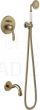 TRES CLASIC RETRO built-in shower faucet with shower set, Antique brass, cooper matt