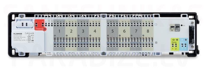 SALUS wired switching center for 8 heating zones 230V