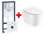 GROHE WC komplekts 7in1 iebūvējamais rāmis + poga Scate Cosmo + KKPOL pods Teja ar SC vāku (balts)