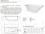 POLYCER akmens masas vanna COMPACTINO 1500x715