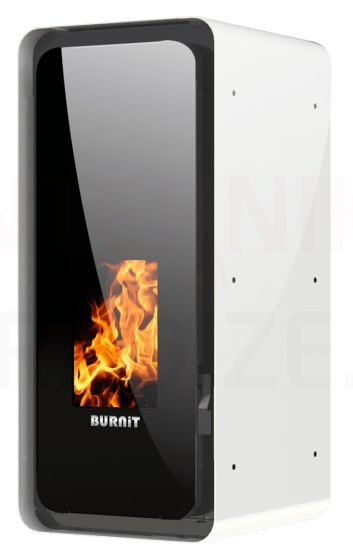 BURNIT centrālapkures granulu kamīns-krāsns CALOR (5.5-13 kW) (Swan White)